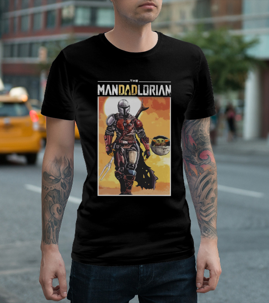 The Mandadlorian Dad Yoda The Mandalorian T-Shirt