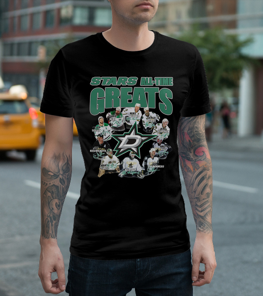 STARS ALL-TIME GREATS Dallas Hockey Legends T-Shirt