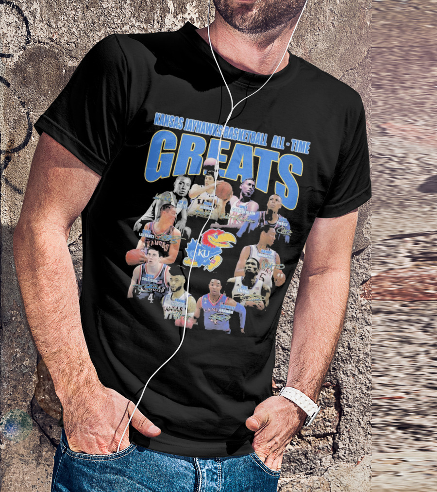 KANSAS JAYHAWKS BASKETBALL ALL-TIME GREATS T-Shirt