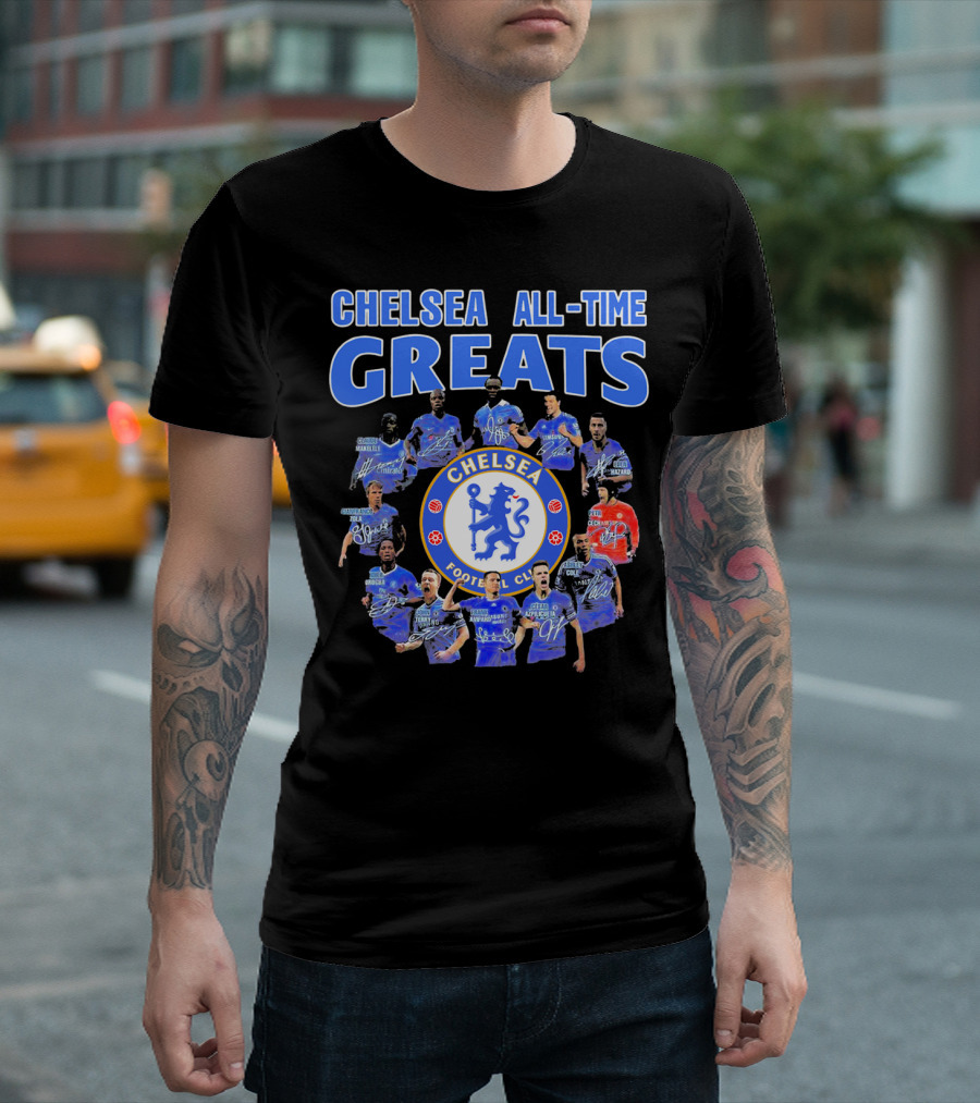 Chelsea All-Time Greats Featuring Legends of Chelsea Football Club T-Shirt