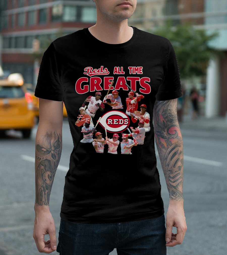 Reds All Time Greats Cincinnati Reds Legends T-Shirt