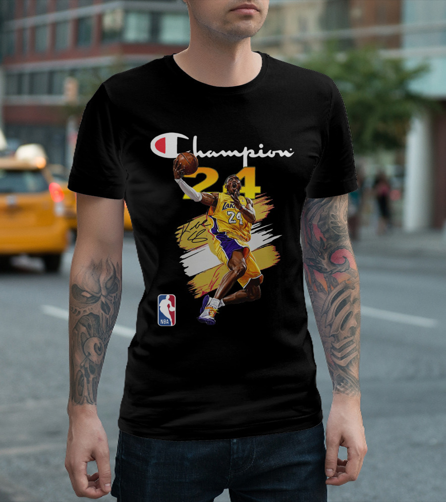 Champion NBA Los Angeles Lakers Kobe Bryant #24 T-Shirt