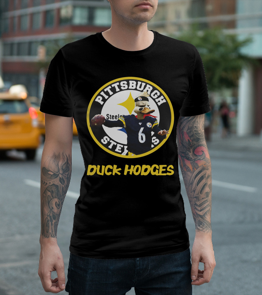 Pittsburgh Steelers Duck Hodges Football T-Shirt