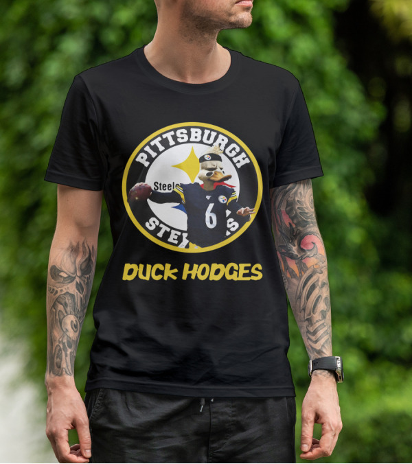 Pittsburgh Steelers Duck Hodges Football T-Shirt