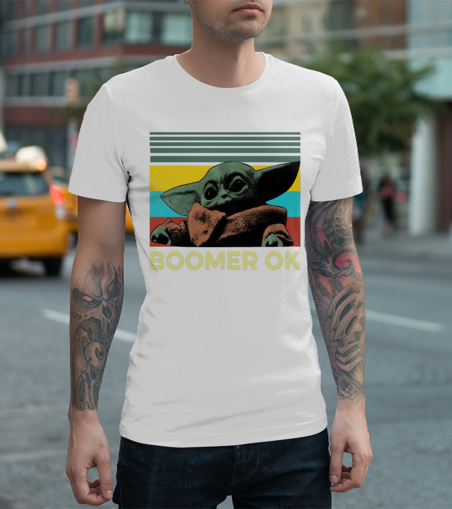 BOOMER OK RETRO BABY YODA T-Shirt