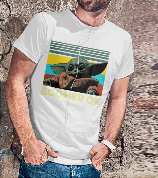 BOOMER OK RETRO BABY YODA T-Shirt