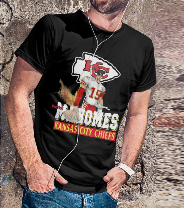 Patrick Mahomes Kc Kansas City Chiefs Football Flame T-Shirt