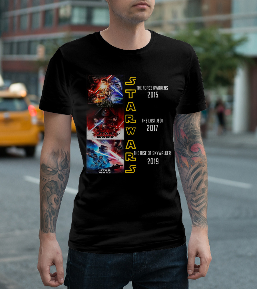 Star Wars The Force Awakens The Last Jedi The Rise Of Skywalker 2015 2017 2019 T-Shirt