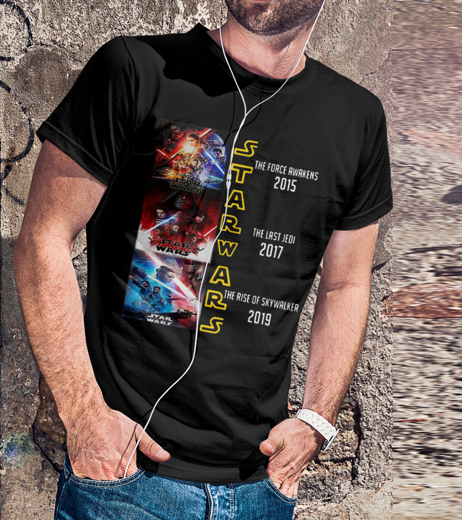 Star Wars The Force Awakens The Last Jedi The Rise Of Skywalker 2015 2017 2019 T-Shirt