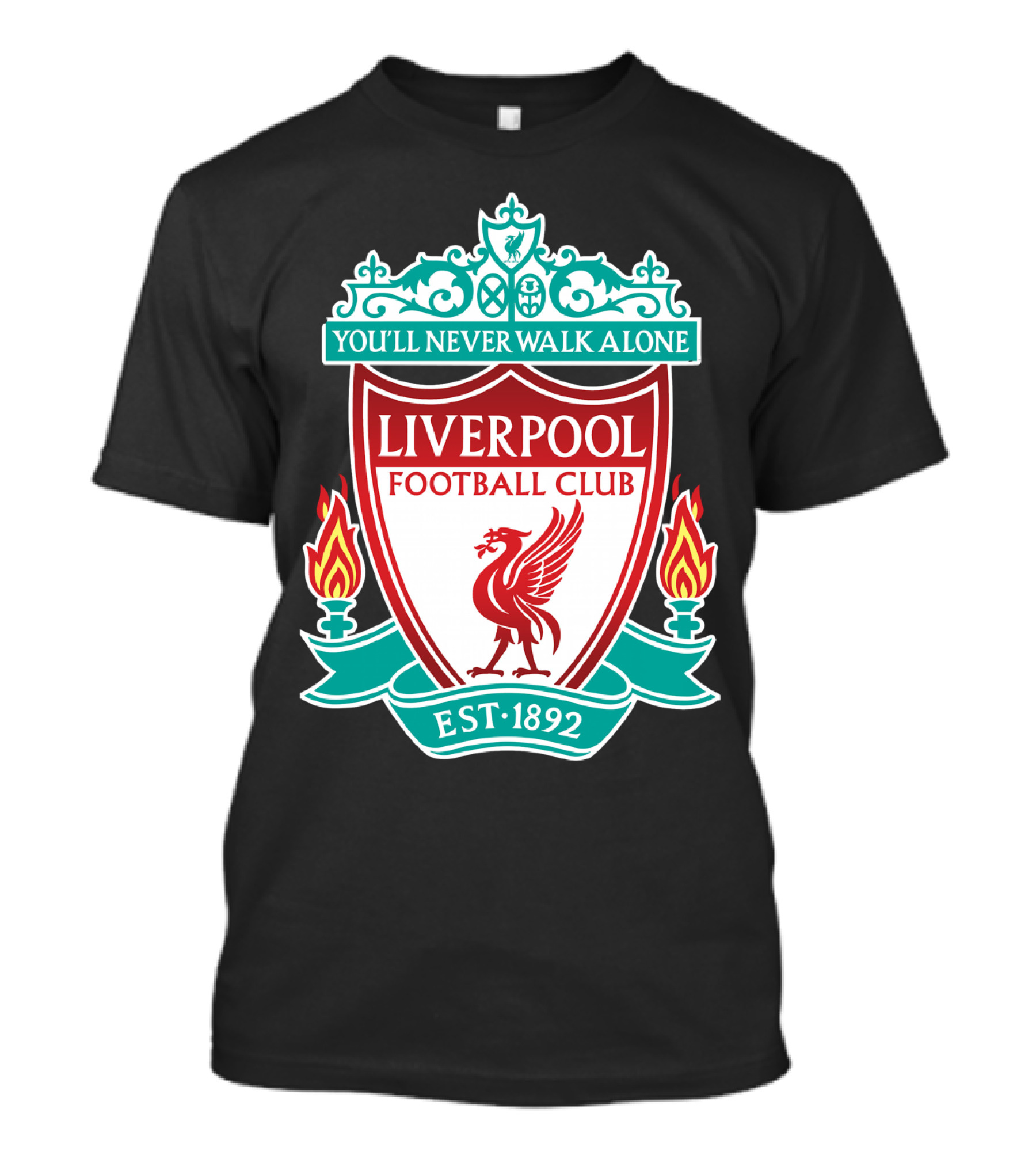 YOU'LL NEVER WALK ALONE LIVERPOOL FOOTBALL CLUB EST 1892 T-Shirt