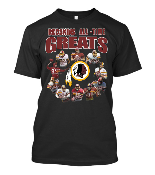 Redskins All-Time Greats Football Legends Circle T-Shirt
