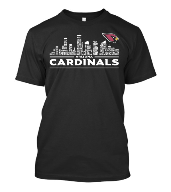 Arizona Cardinals Peterson Fitzgerald Murray Gonzalez Suggs Cityscape T-Shirt