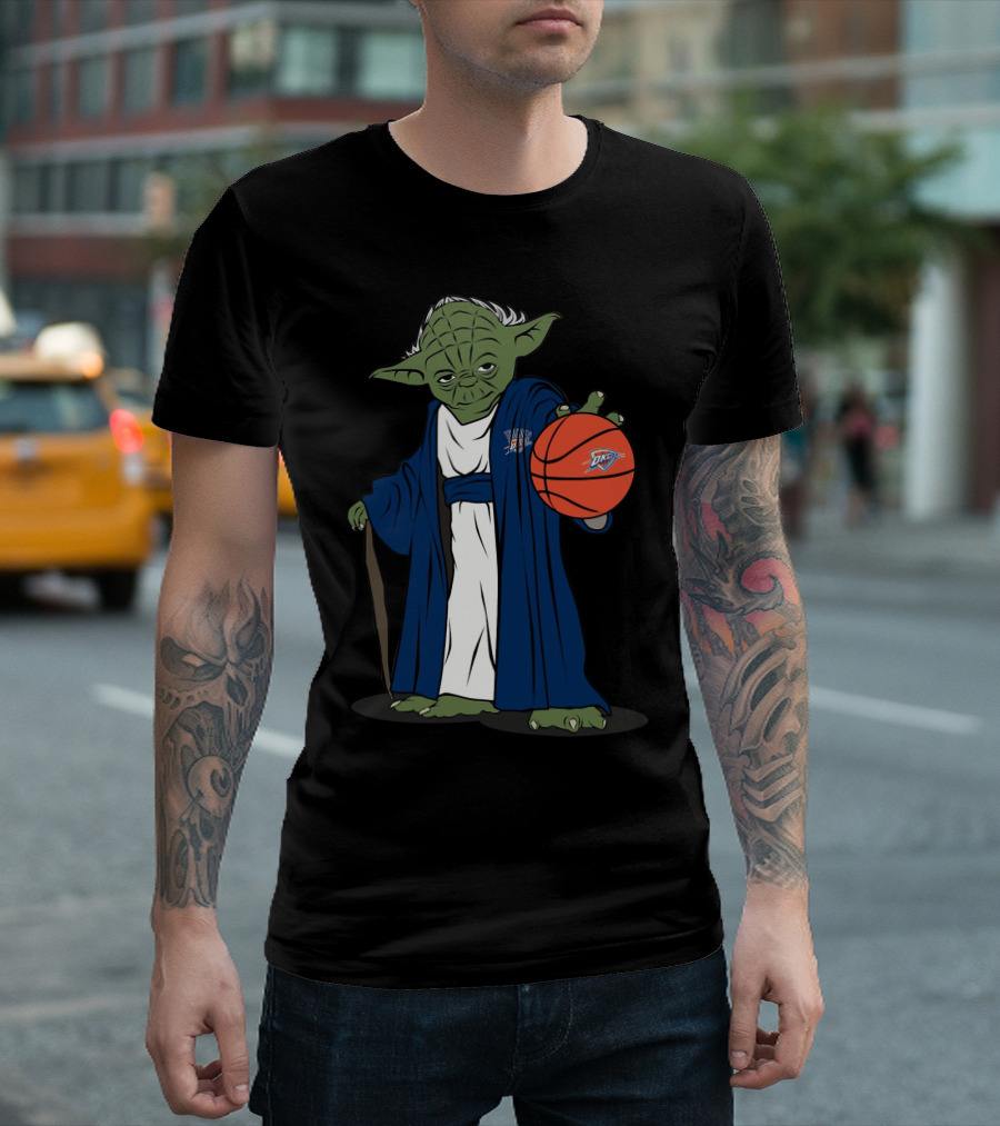 MASTER YODA OKLAHOMA CITY THUNDER BASKETBALL CHARACTER T-Shirt