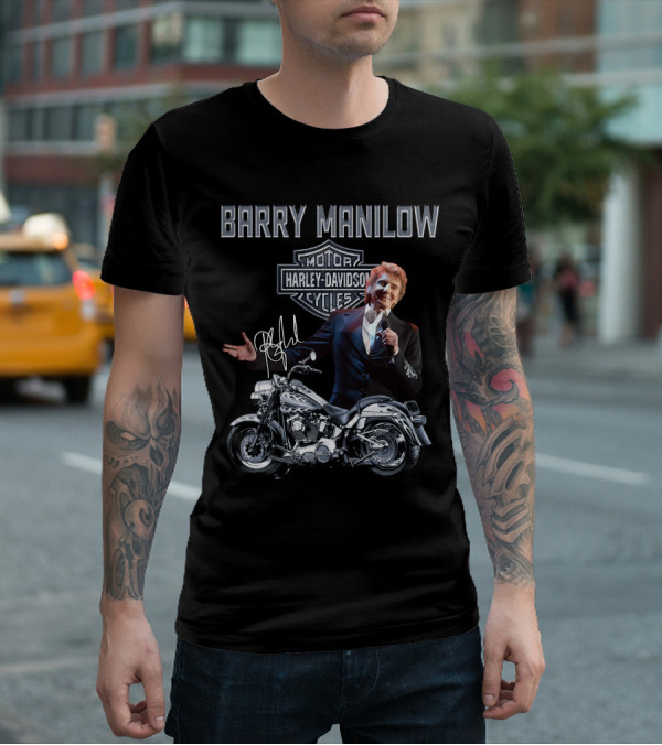 Barry Manilow Harley Davidson Motorcycles T-Shirt