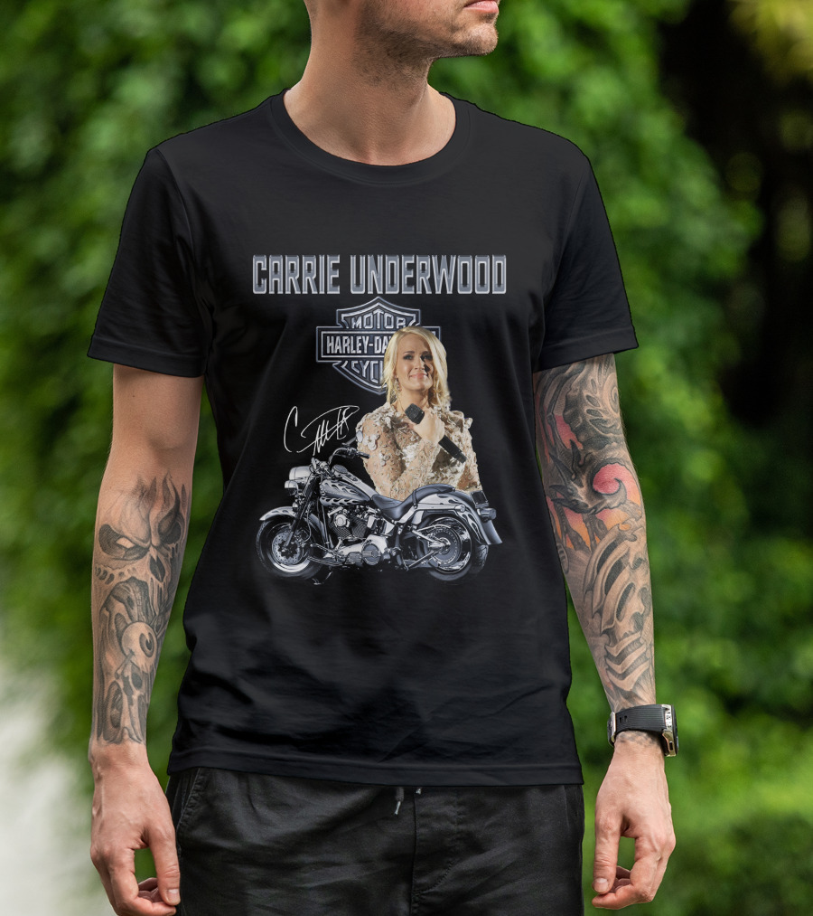 Carrie Underwood Harley Davidson Motorcycle Performance T-Shirt