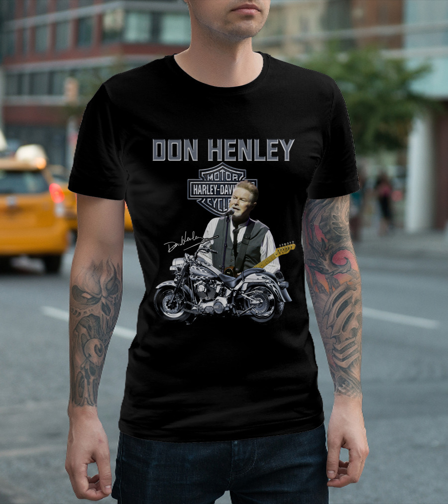 Don Henley Harley Davidson Motorcycle Music Legend T-Shirt