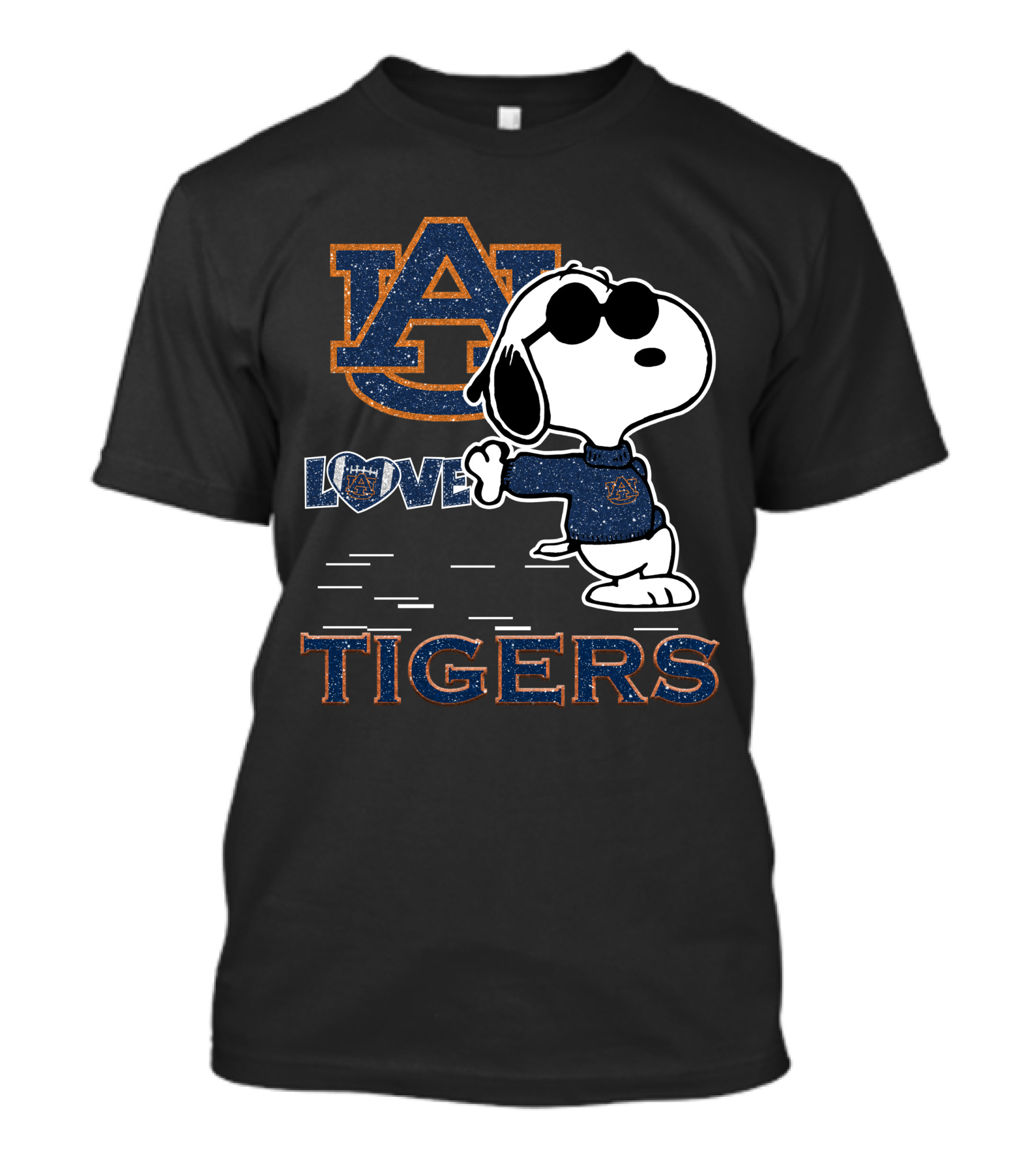 Snoopy Auburn Tigers Love T-Shirt