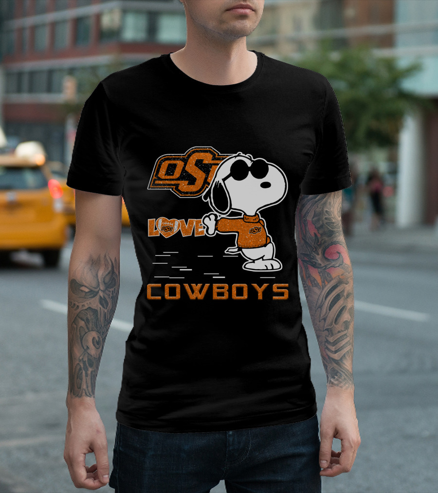 Snoopy OSU Love Cowboys T-Shirt