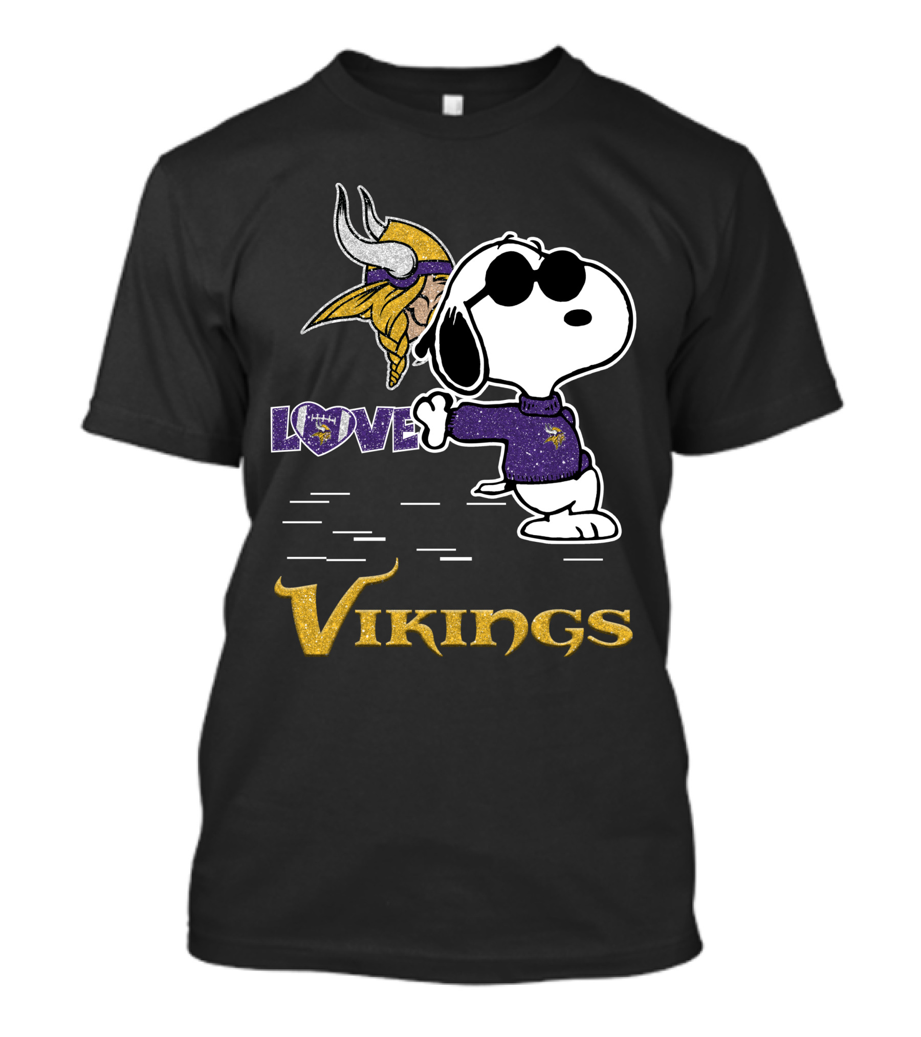 Snoopy Love Minnesota Vikings T-Shirt