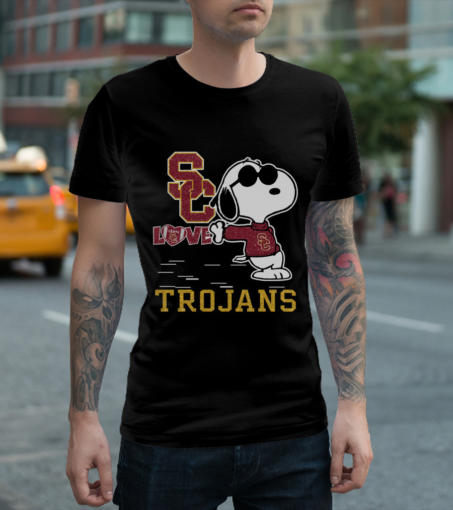 Snoopy USC Love Trojans T-Shirt