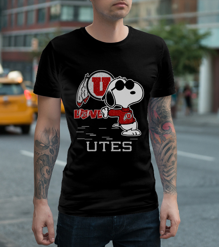 Snoopy U Love Utah Utes T-Shirt