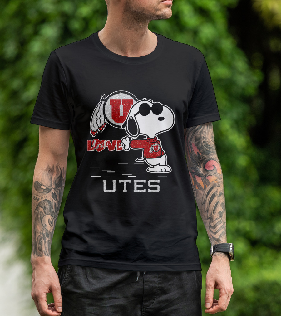Snoopy U Love Utah Utes T-Shirt