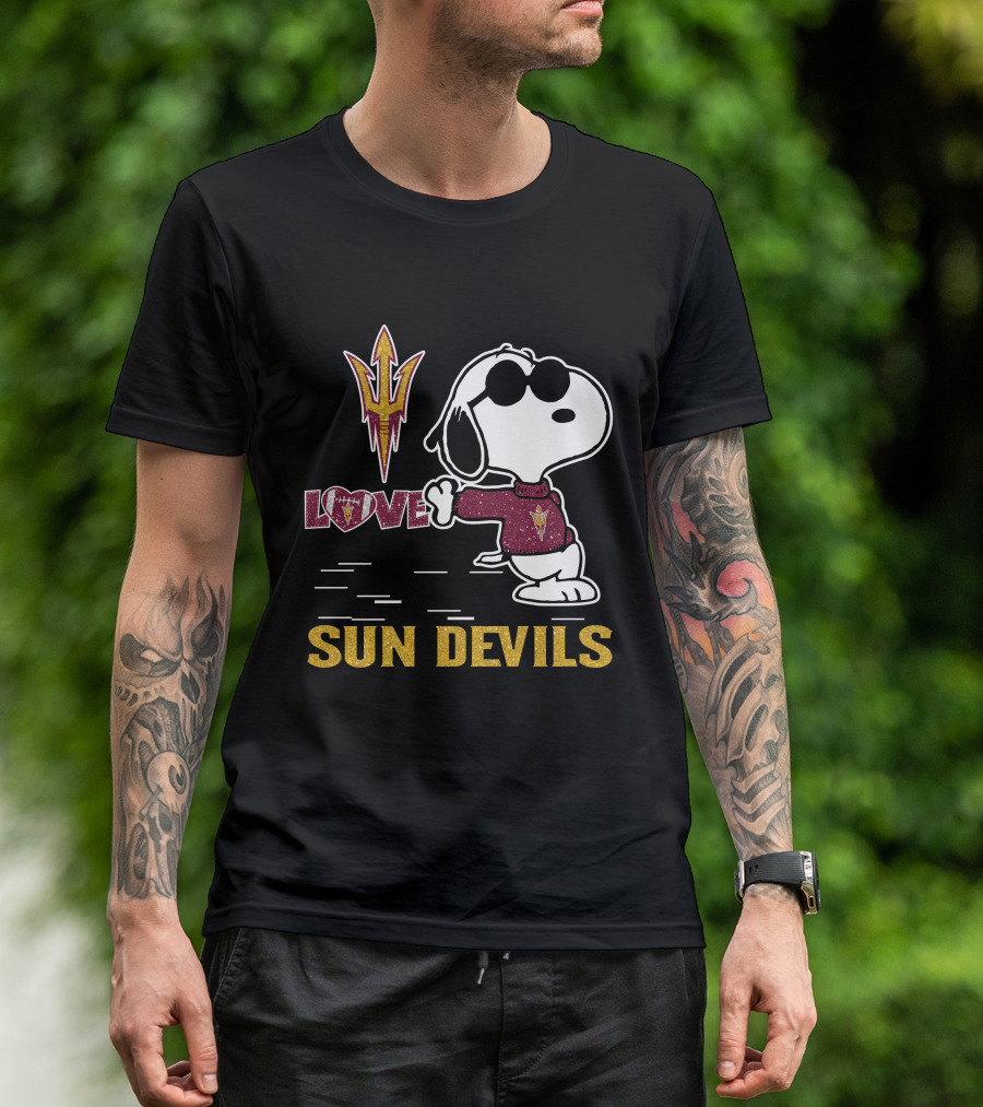 Snoopy Love Sun Devils T-Shirt