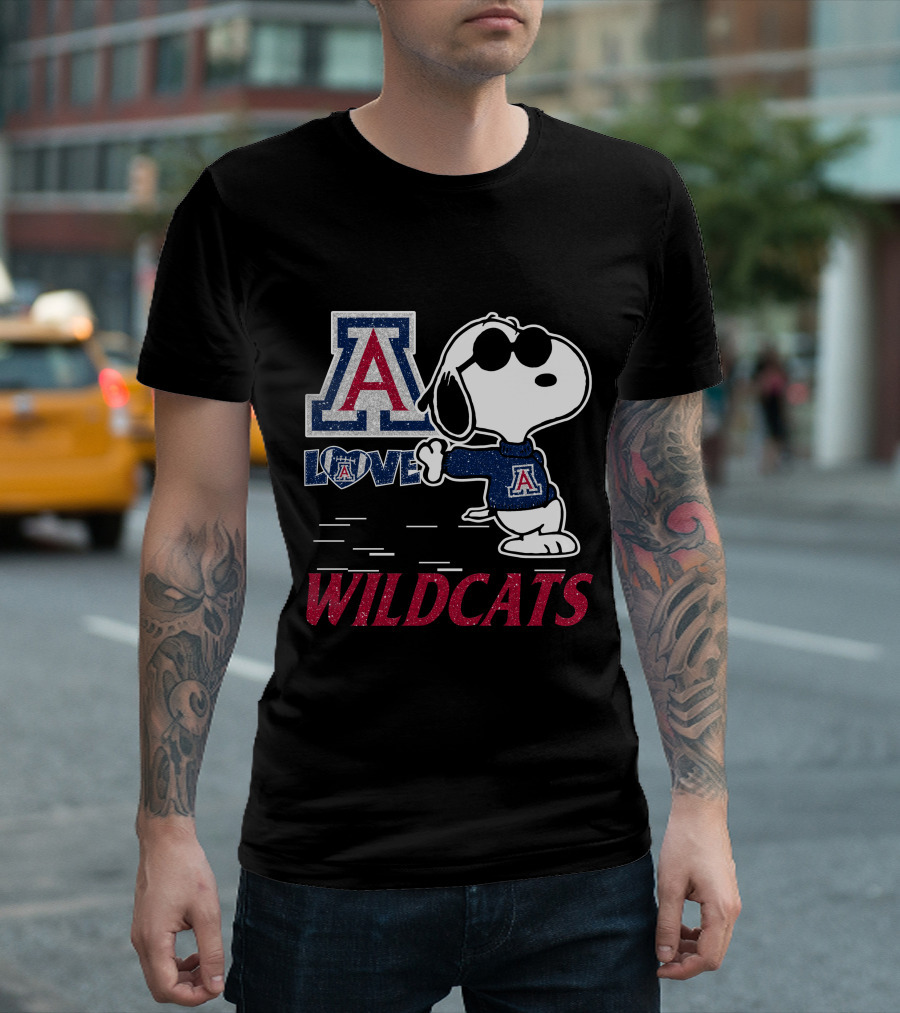 Snoopy Love Arizona Wildcats T-Shirt