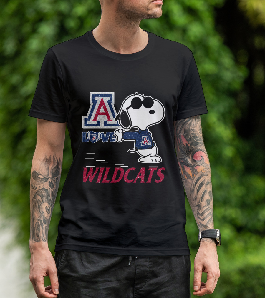 Snoopy Love Arizona Wildcats T-Shirt