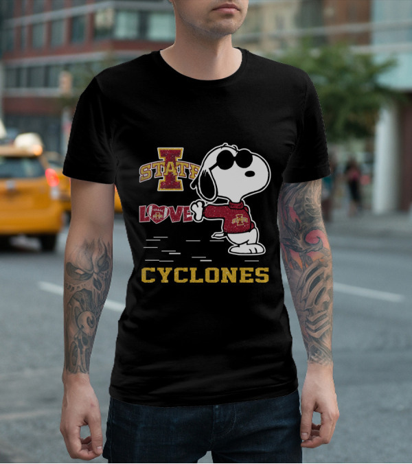 Snoopy Iowa State Love Cyclones T-Shirt