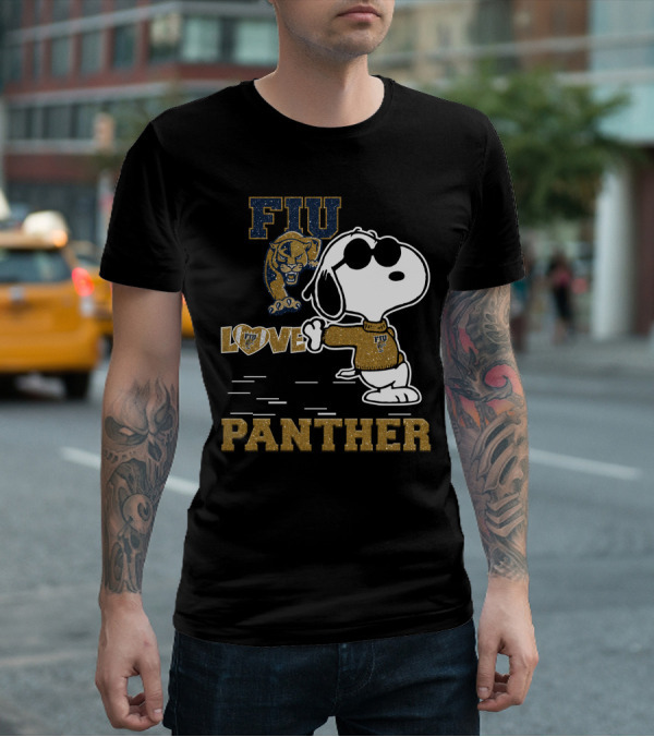 Snoopy FIU Love Panther T-Shirt