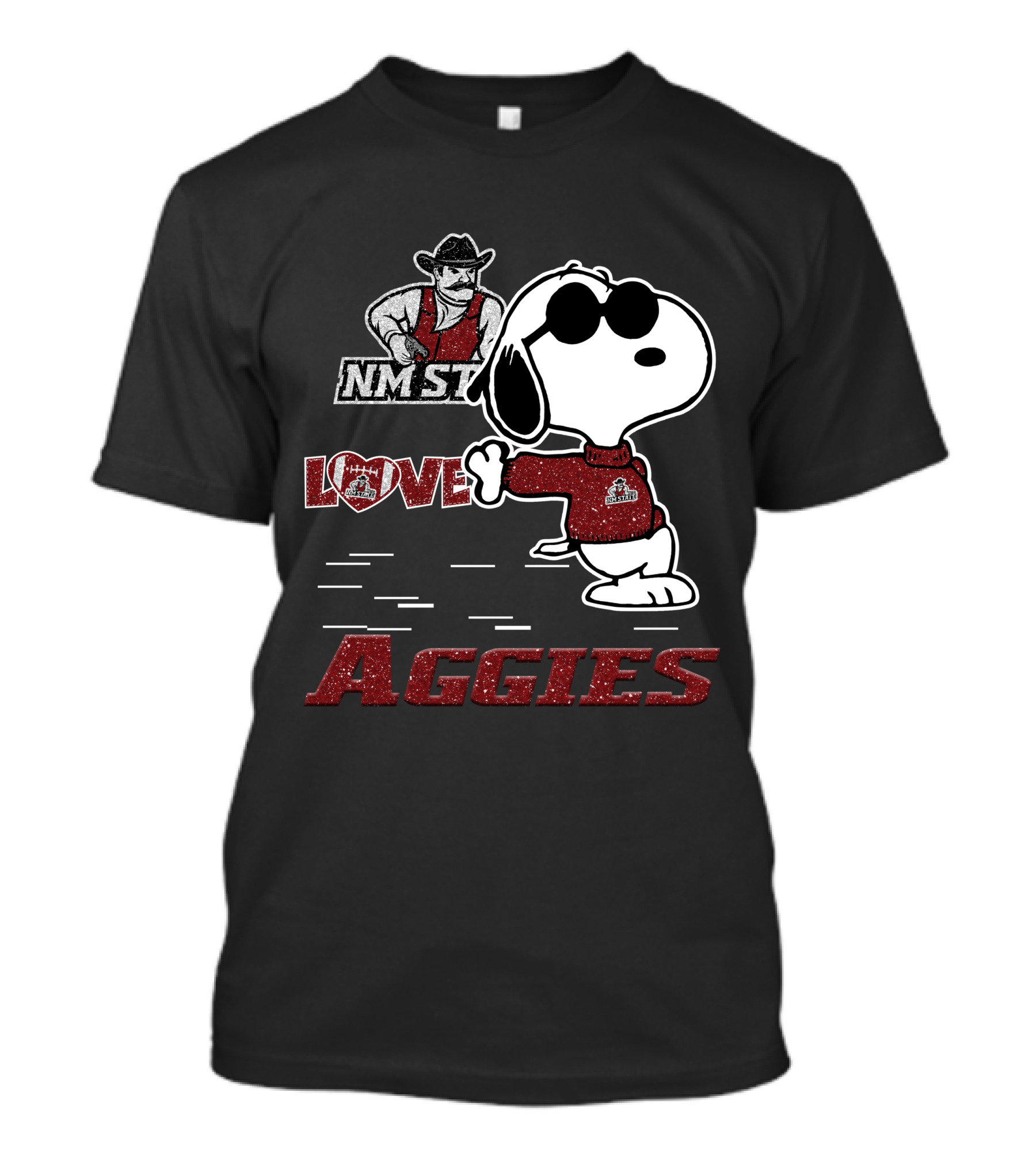Snoopy Love NM State Aggies T-Shirt