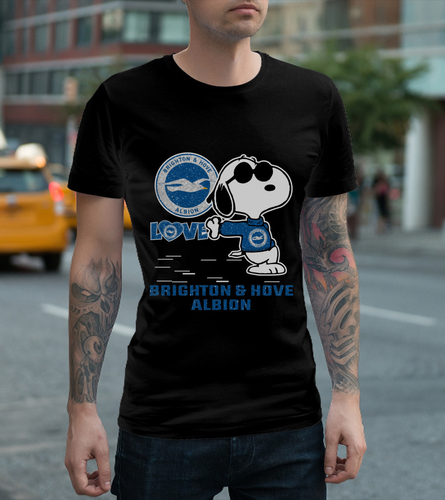 Snoopy Love Brighton & Hove Albion T-Shirt