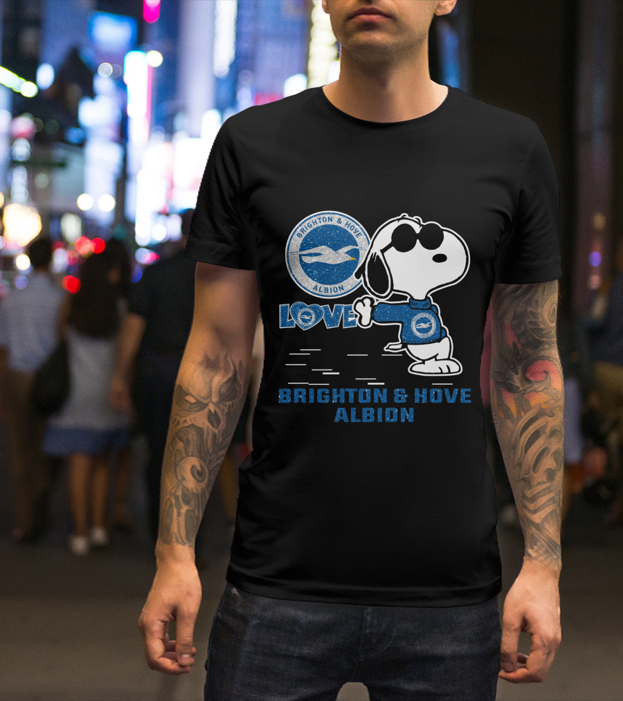 Snoopy Love Brighton & Hove Albion T-Shirt