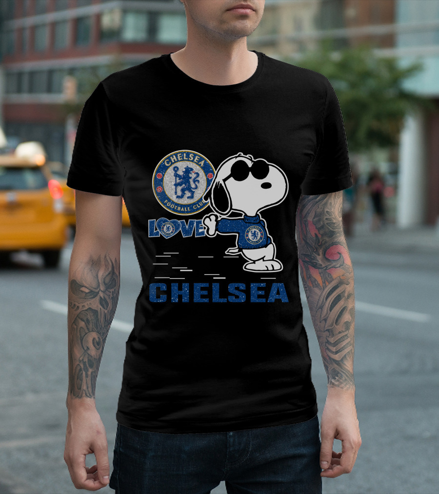 Snoopy Love Chelsea Football Club 131 T-Shirt