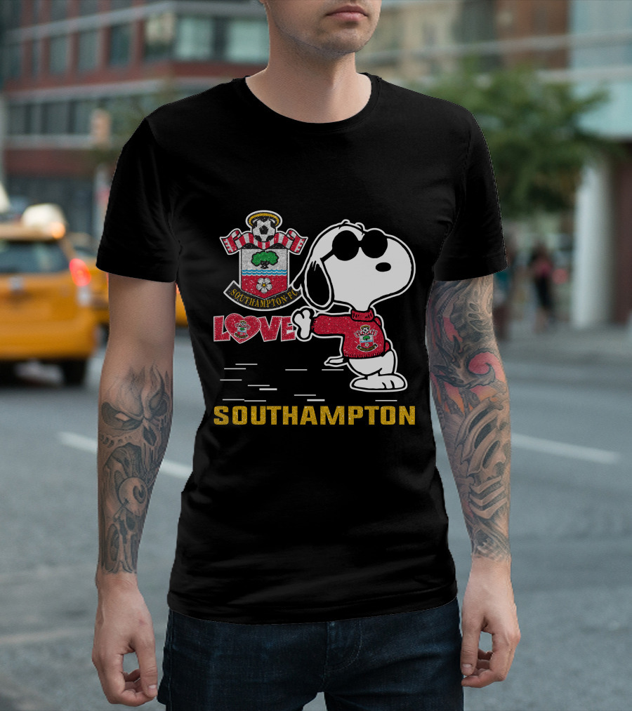 Snoopy Southampton Fc Love T-Shirt