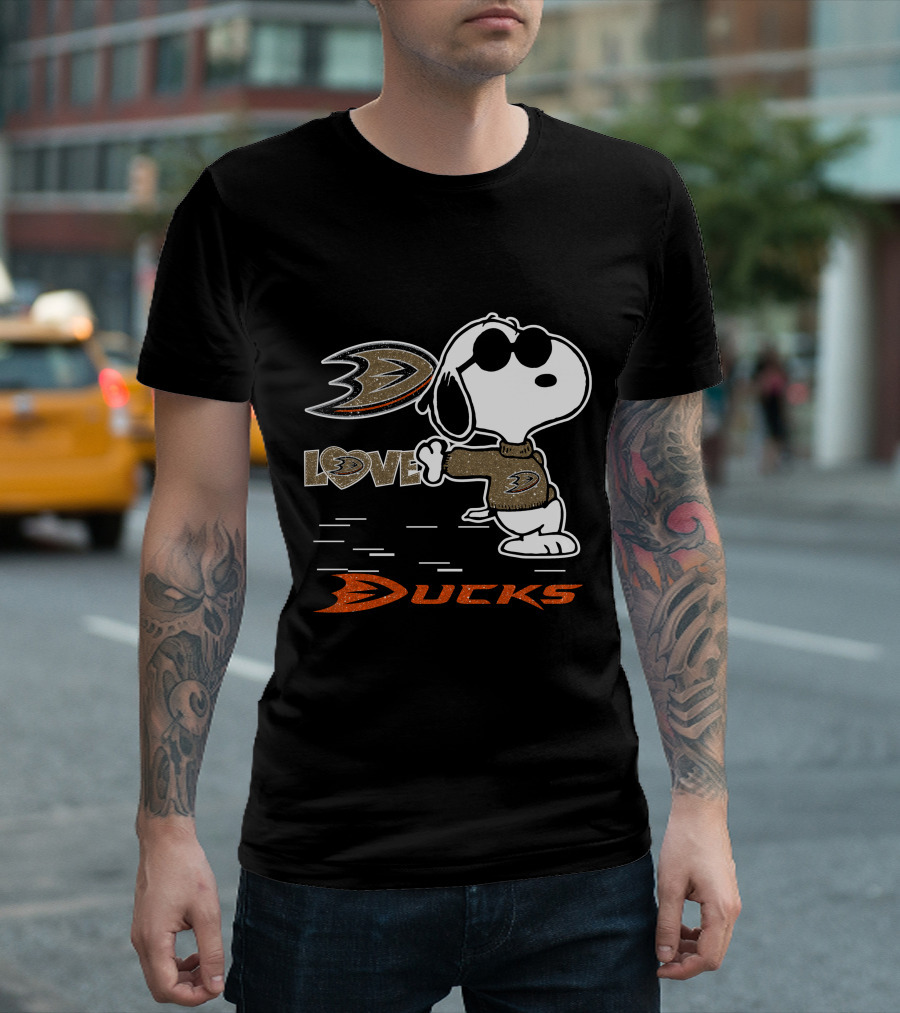 Snoopy Anaheim Ducks Love T-Shirt