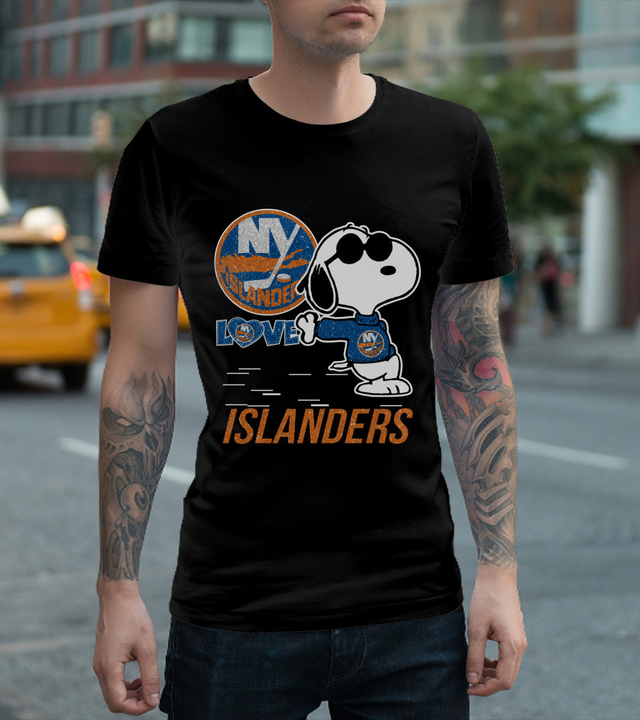Snoopy Love NY Islanders T-Shirt