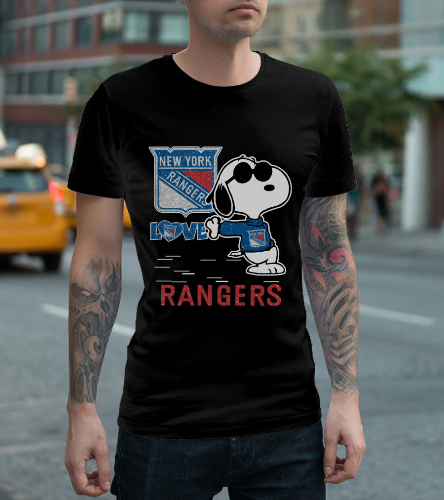 Snoopy Love New York Rangers T-Shirt
