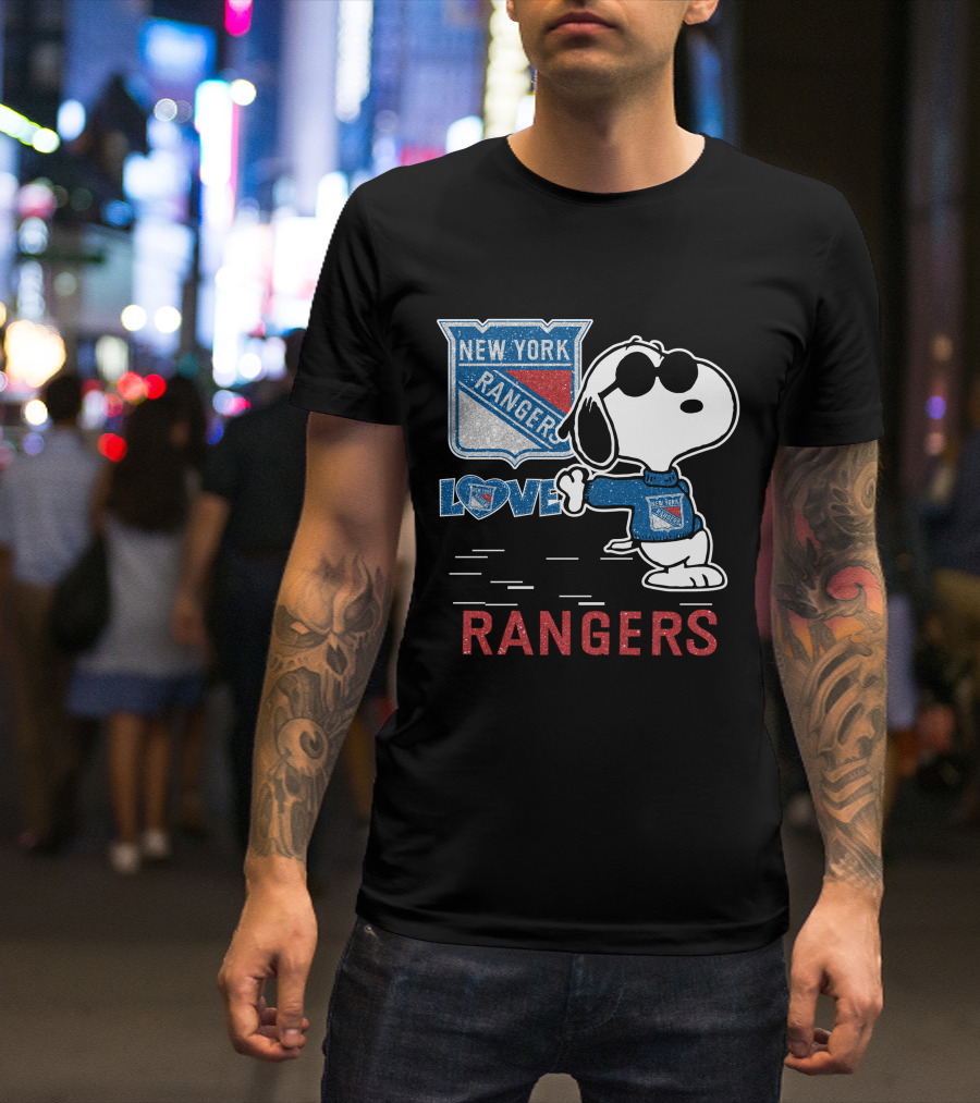 Snoopy Love New York Rangers T-Shirt