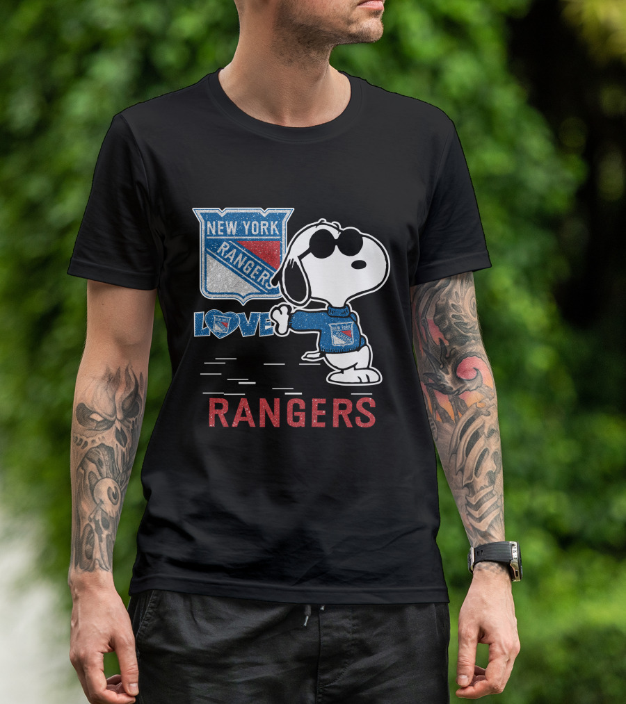 Snoopy Love New York Rangers T-Shirt