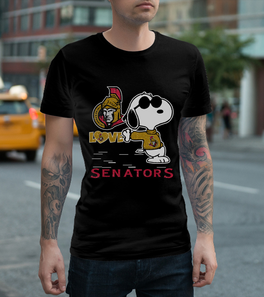 Snoopy Ottawa Senators Love T-Shirt
