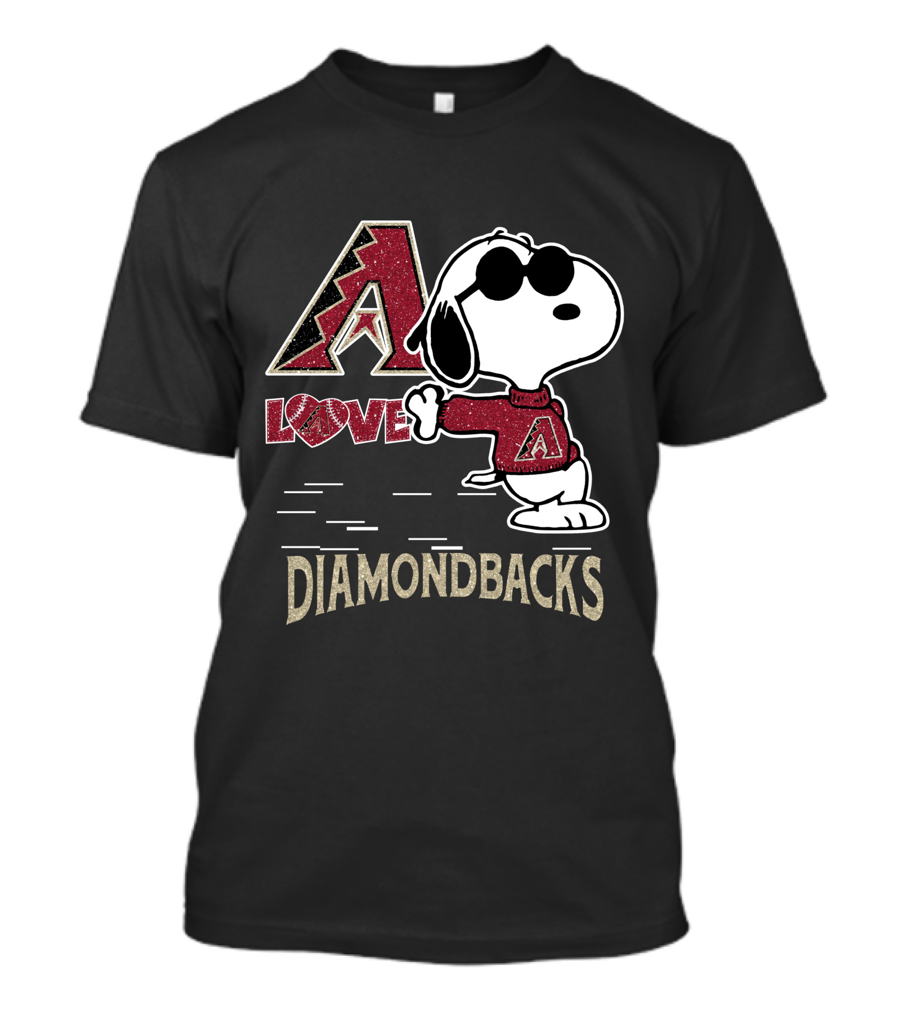Snoopy Love Arizona Diamondbacks A T-Shirt