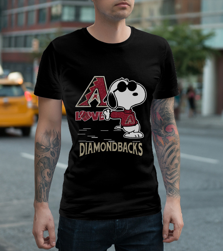Snoopy Love Arizona Diamondbacks A T-Shirt