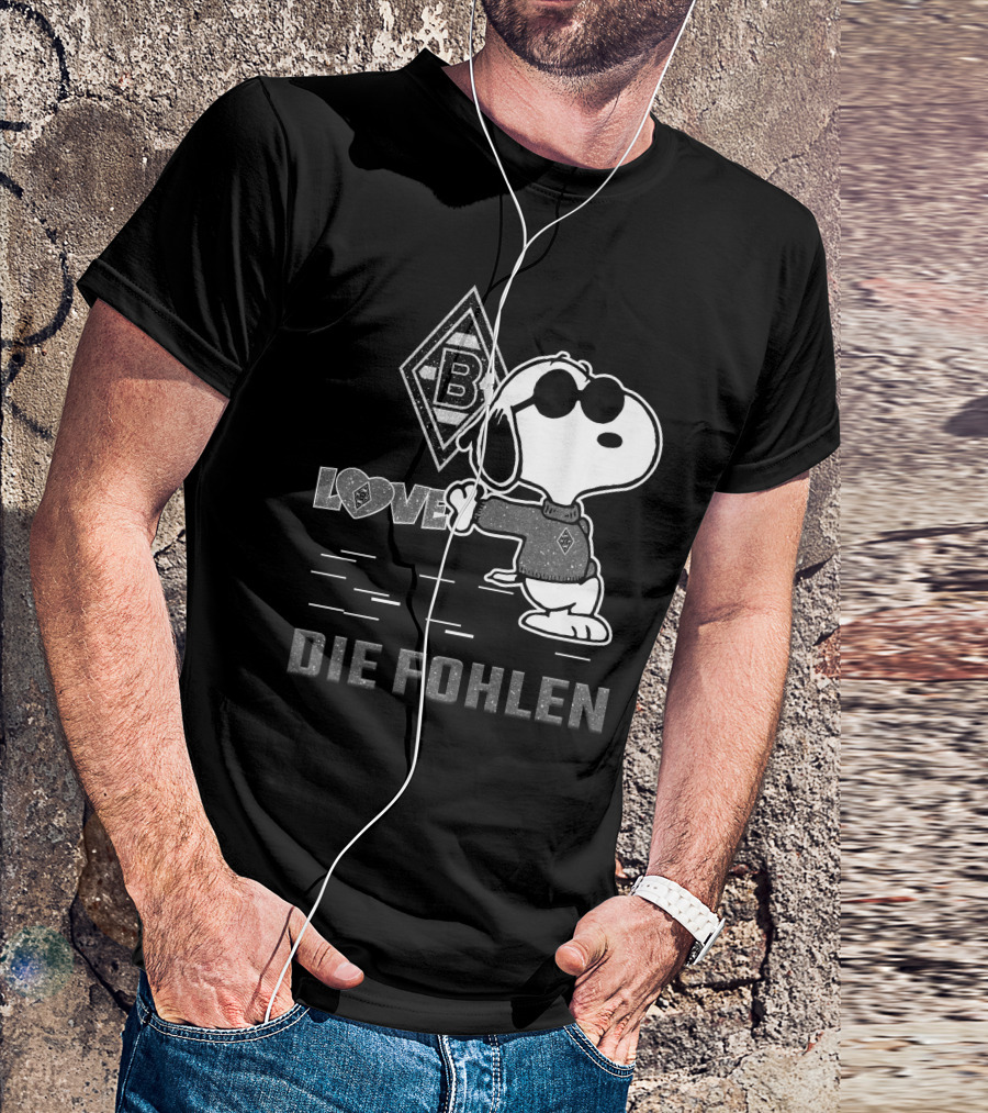 Snoopy Love Borussia Mönchengladbach Die Fohlen T-Shirt