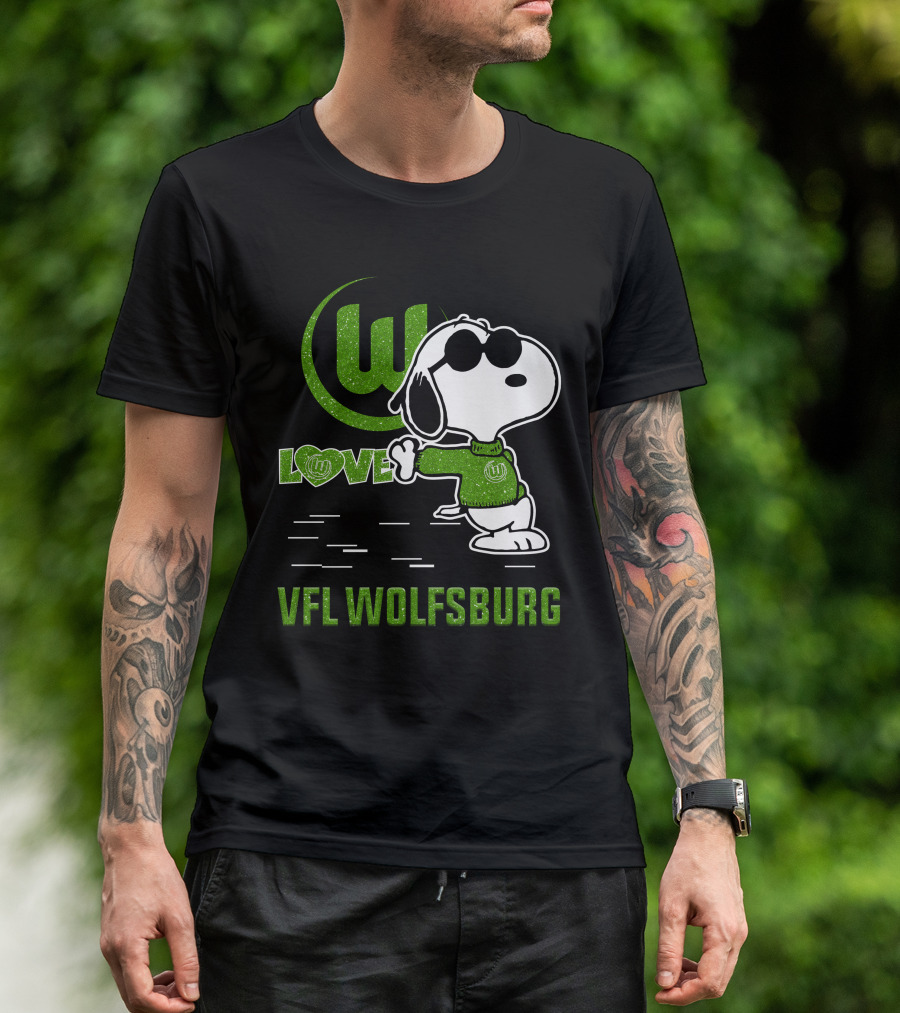 Snoopy Love VfL Wolfsburg Football Passion T-Shirt