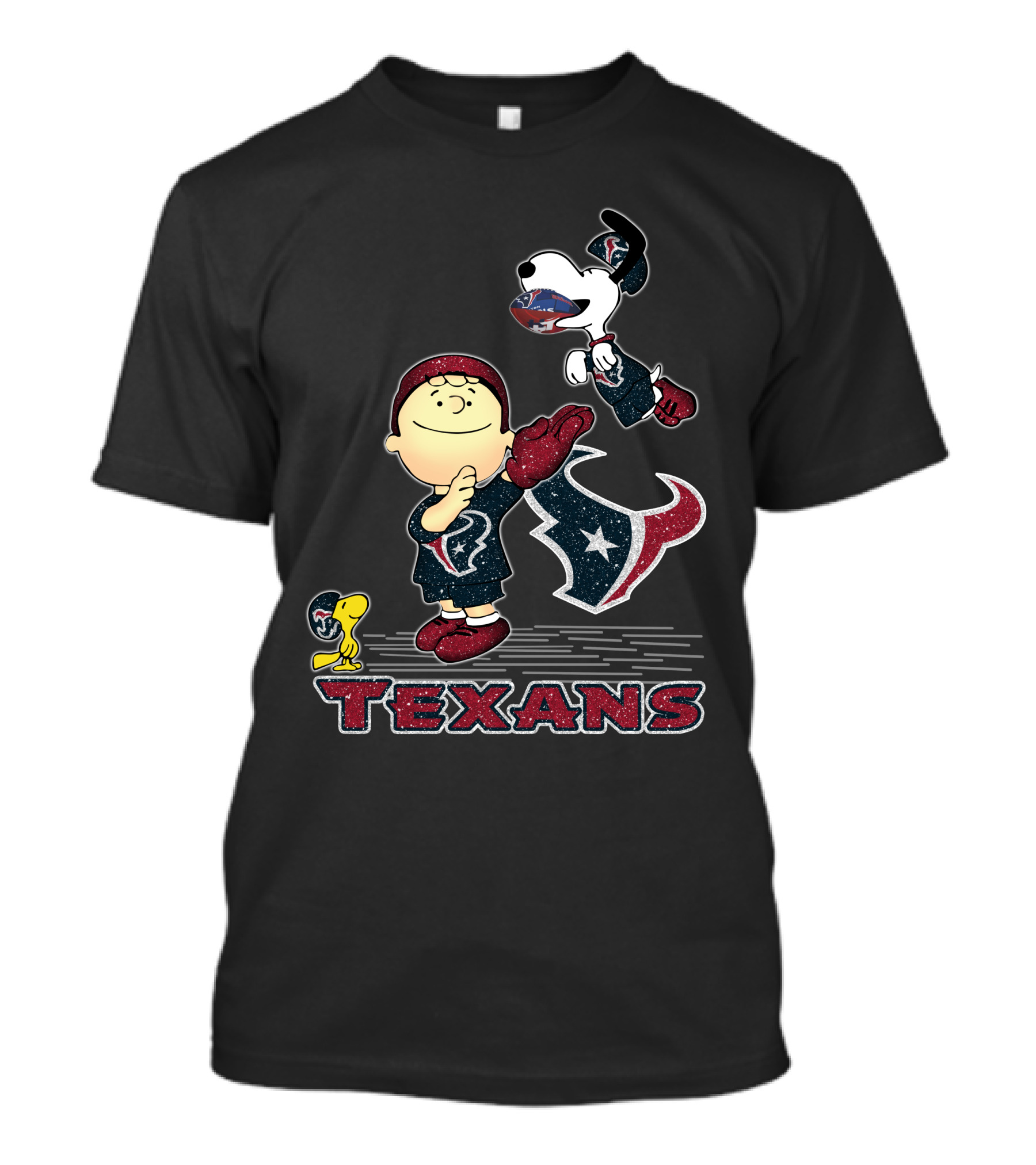 Snoopy Houston Texans Fan Team Spirit T-Shirt