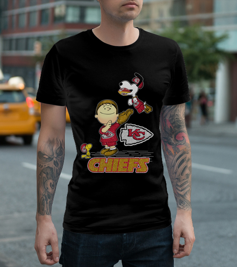 Snoopy And Friends Celebrate Kansas City Chiefs Football T-Shirt