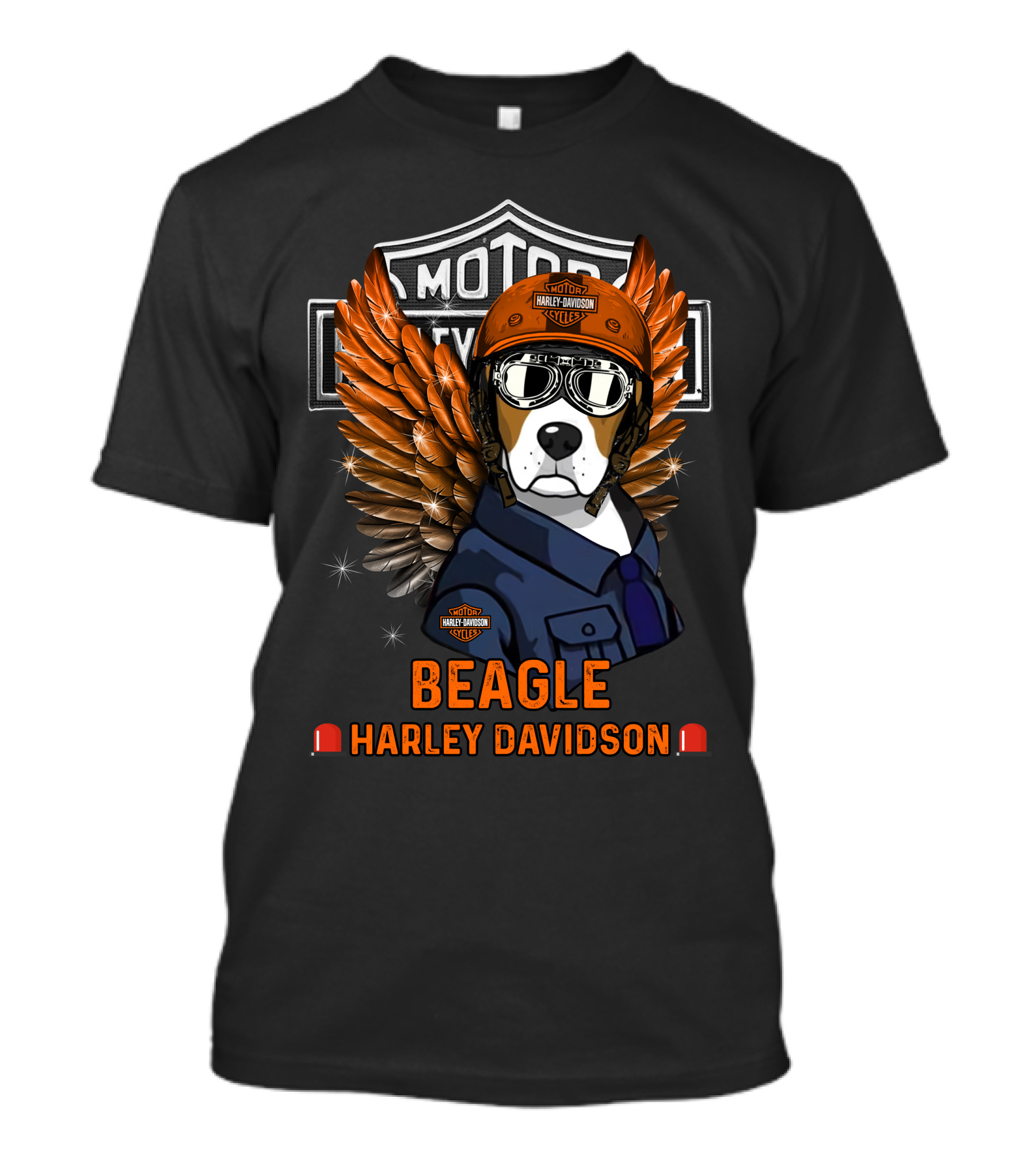 Harley Davidson Beagle Wings Moto 140 T-Shirt