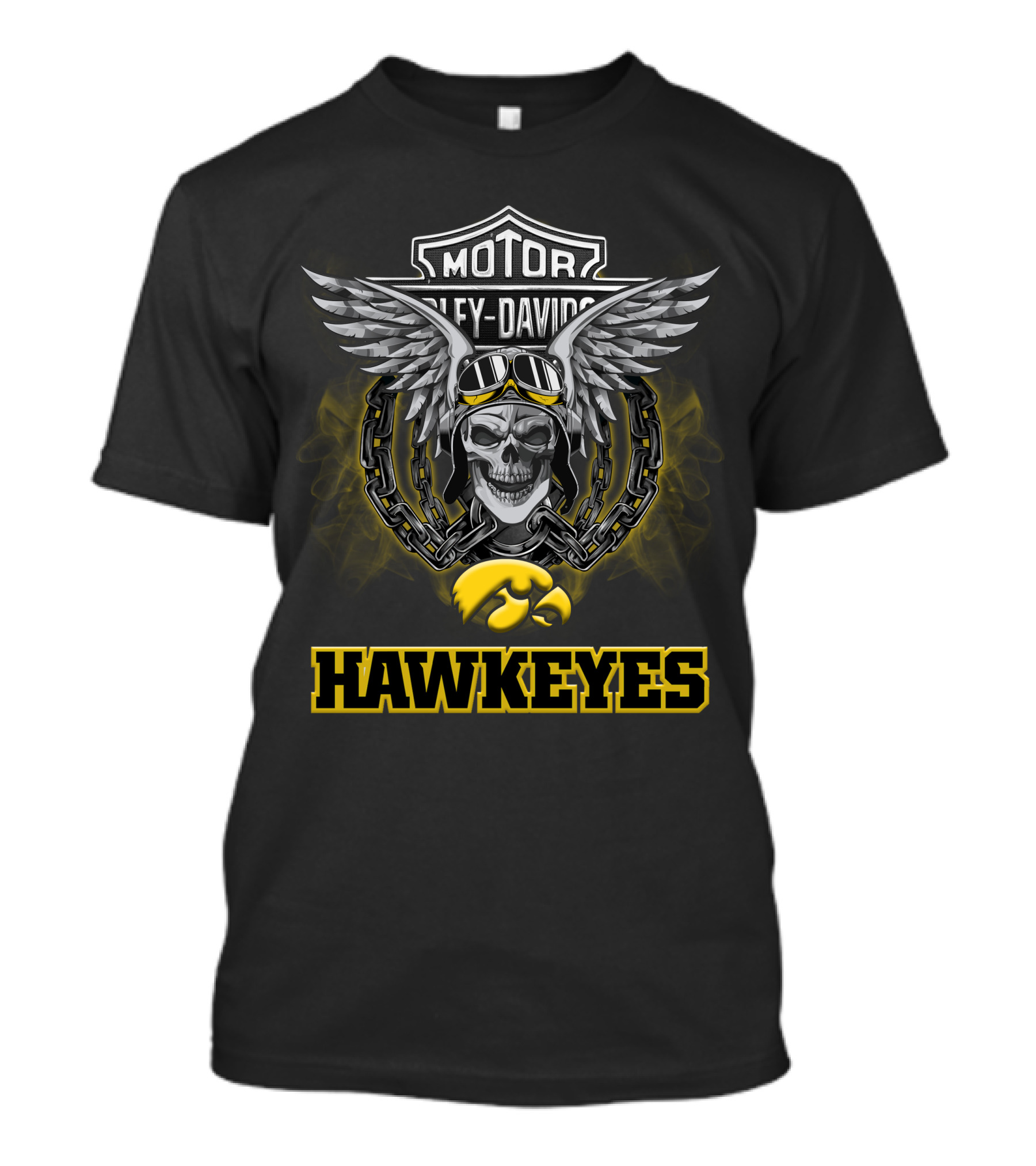 Hawkeyes Motor Harley Davidson Ncaa Football Fans T-Shirt